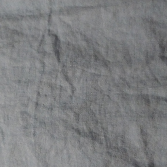 BELLAMBRA Italy Linen Cropped Oversized Blouse Blue L - Picture 5 of 8